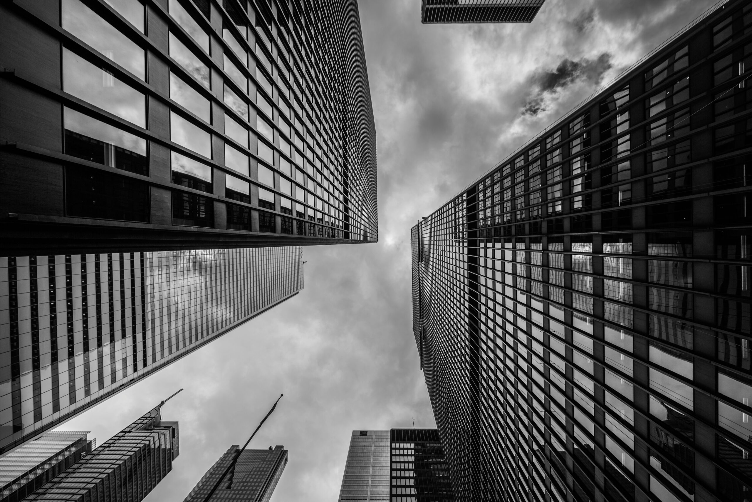 Smart Buildings and Smart Homes Trade Association Sponsors Multiple Investigations To Help Members Exploit New Technologies | B and W Buildings Sky Scrapers from Below | Case Study 5