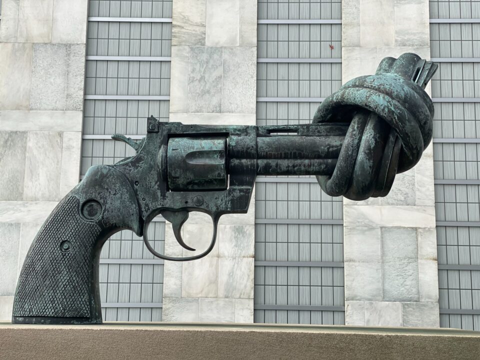 God, Guns and Software | Gun Statue