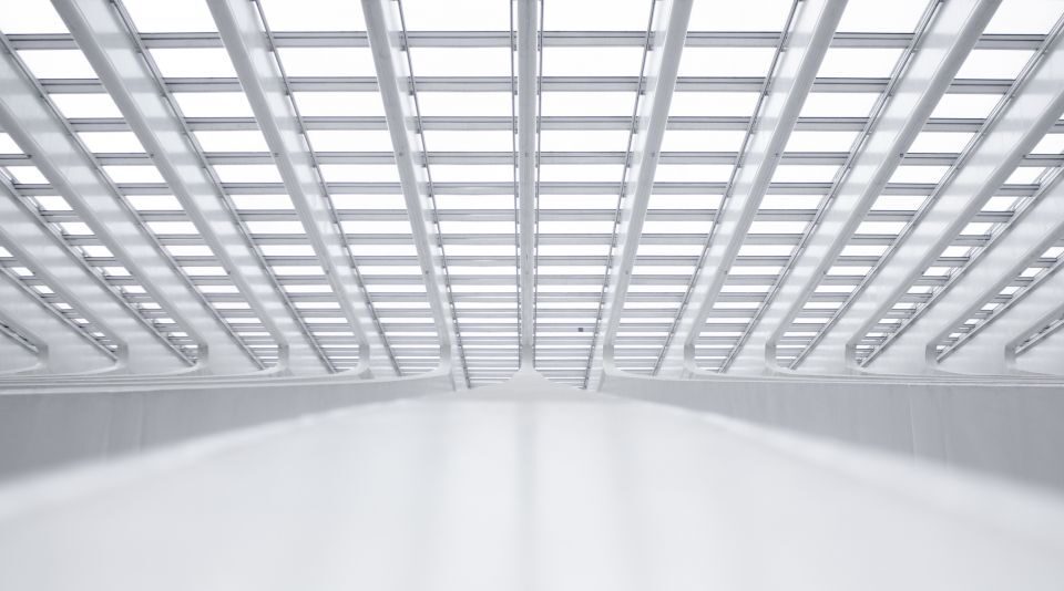 Develop New Growth Ventures | Futuristic White Hallway / Ceiling